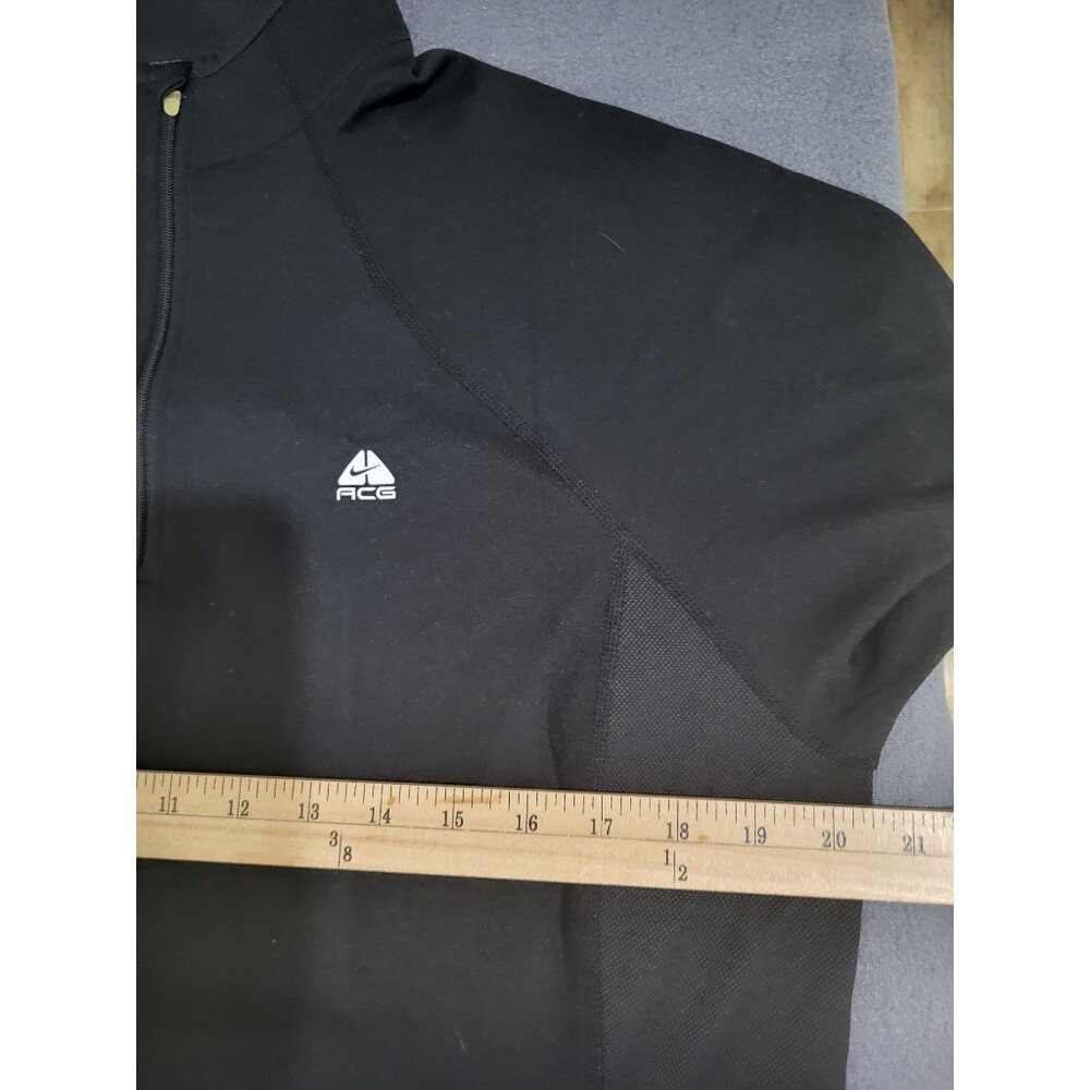 Nike ACG Fit Dry Women's SZ XL 1/4 Zip Pullover Black Athletic Top Mock Neck - Picture 4 of 8